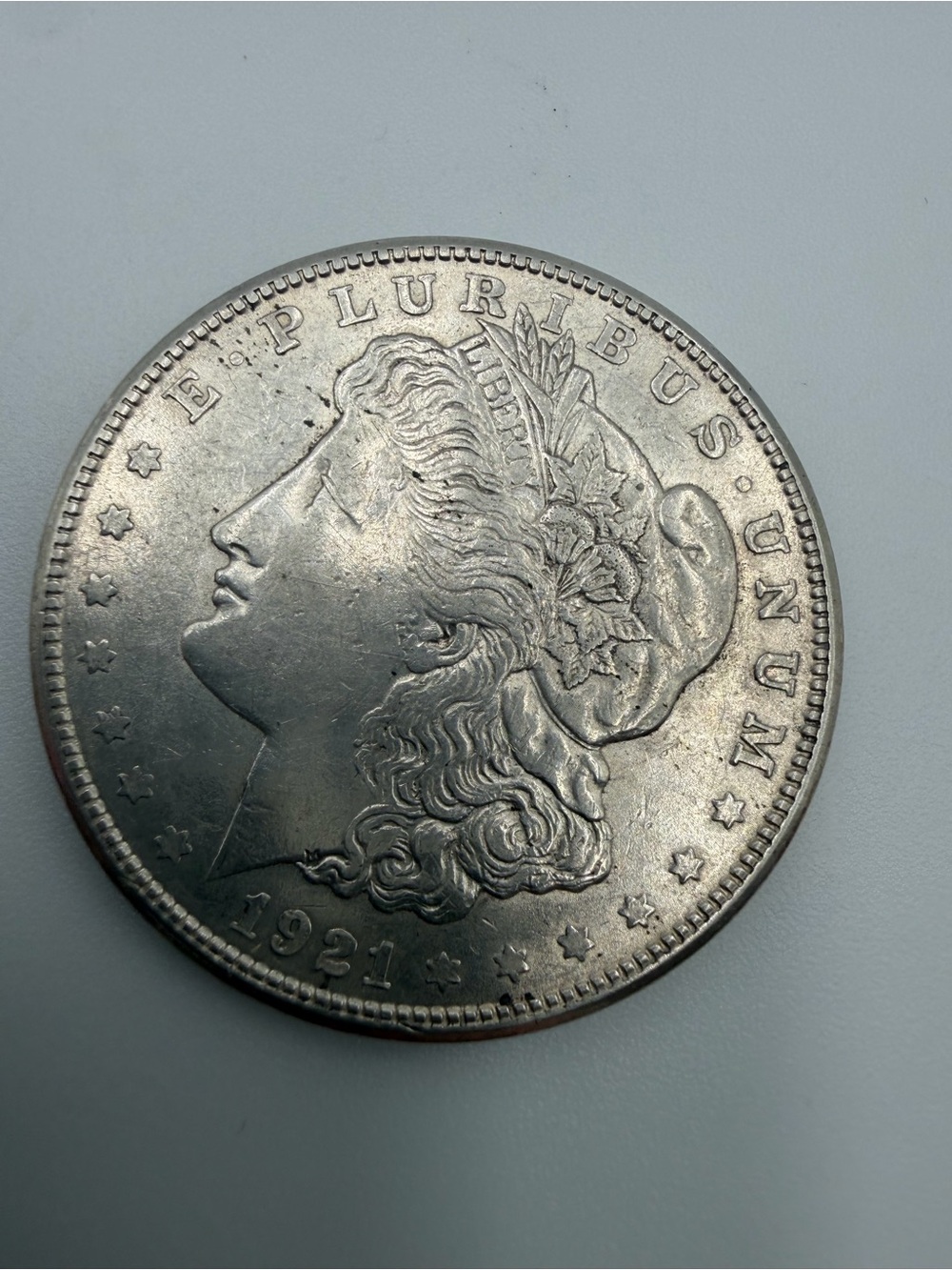 1921 Morgan Silver Dollar featuring Lady Liberty